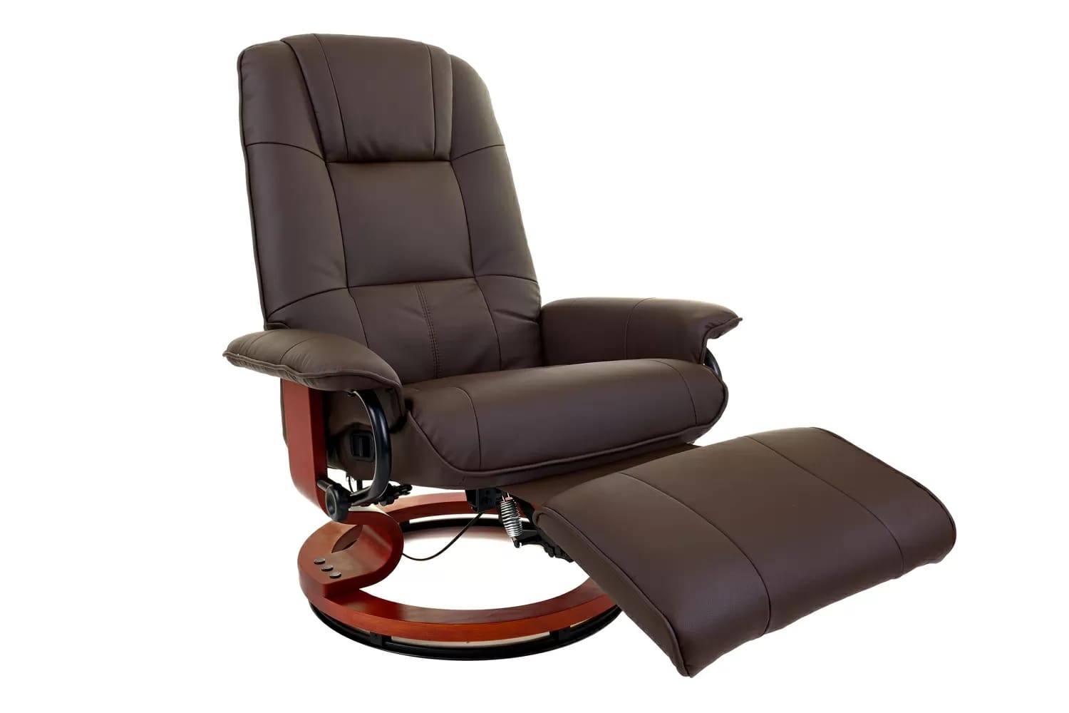 Вибромассажное кресло Calviano с подъемным пуфом и подогревом 2159