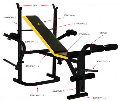 Скамья под штангу DFC D002